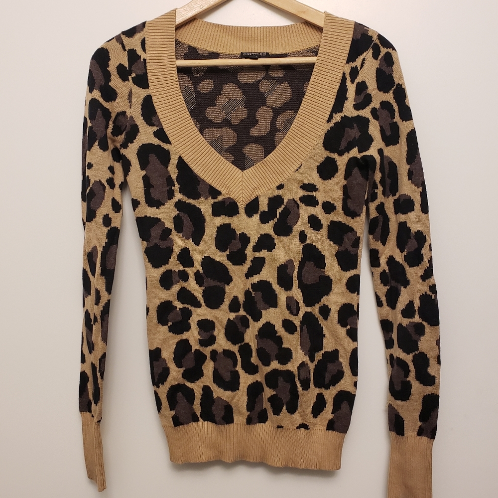 Express Top X-small Leopard Print